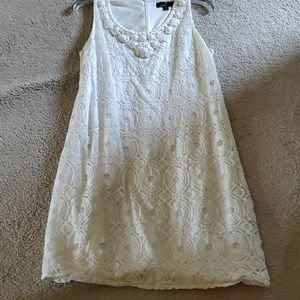 Ivory sleeveless dress sz 16